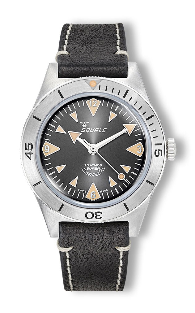 Squale Super-Squale Big Arrows Black Leather