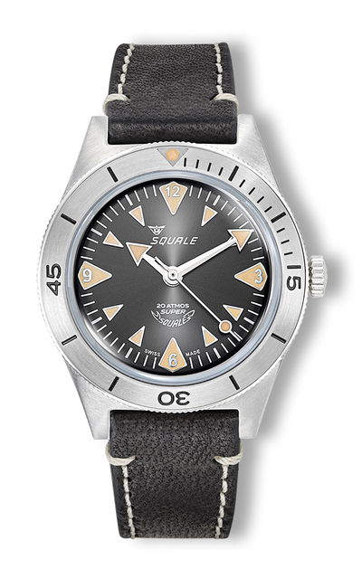 Squale Super-Squale Big Arrows Black Leather