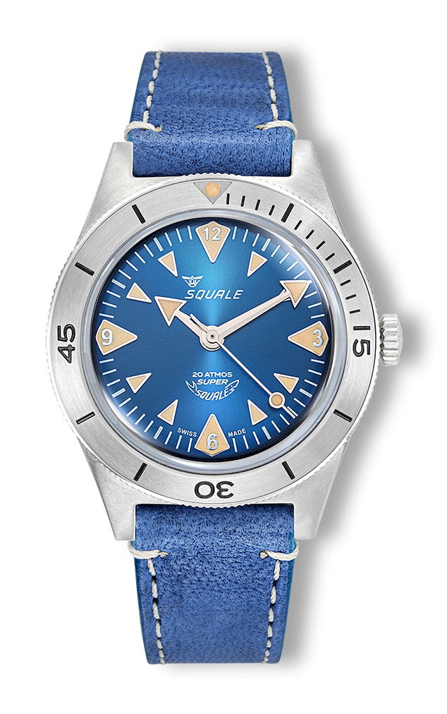 Squale Super-Squale Big Arrows Blue Leather