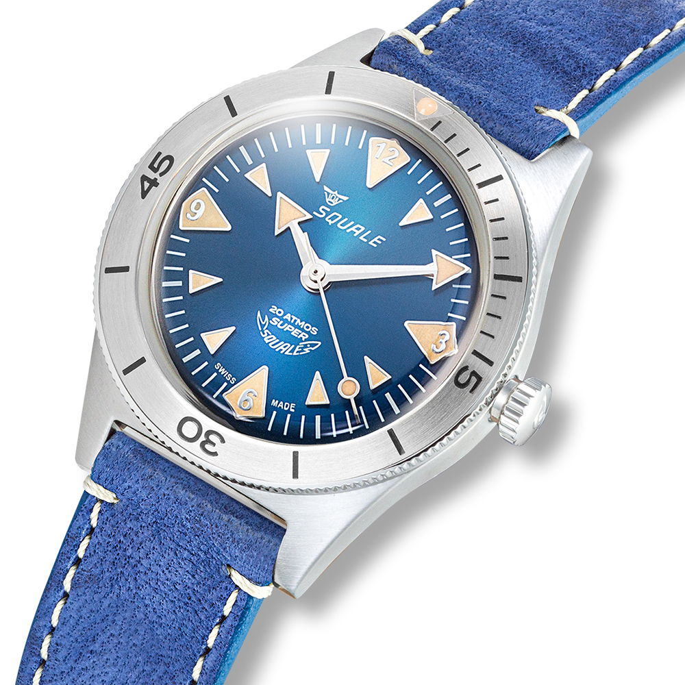 Squale Super-Squale Big Arrows Blue Leather