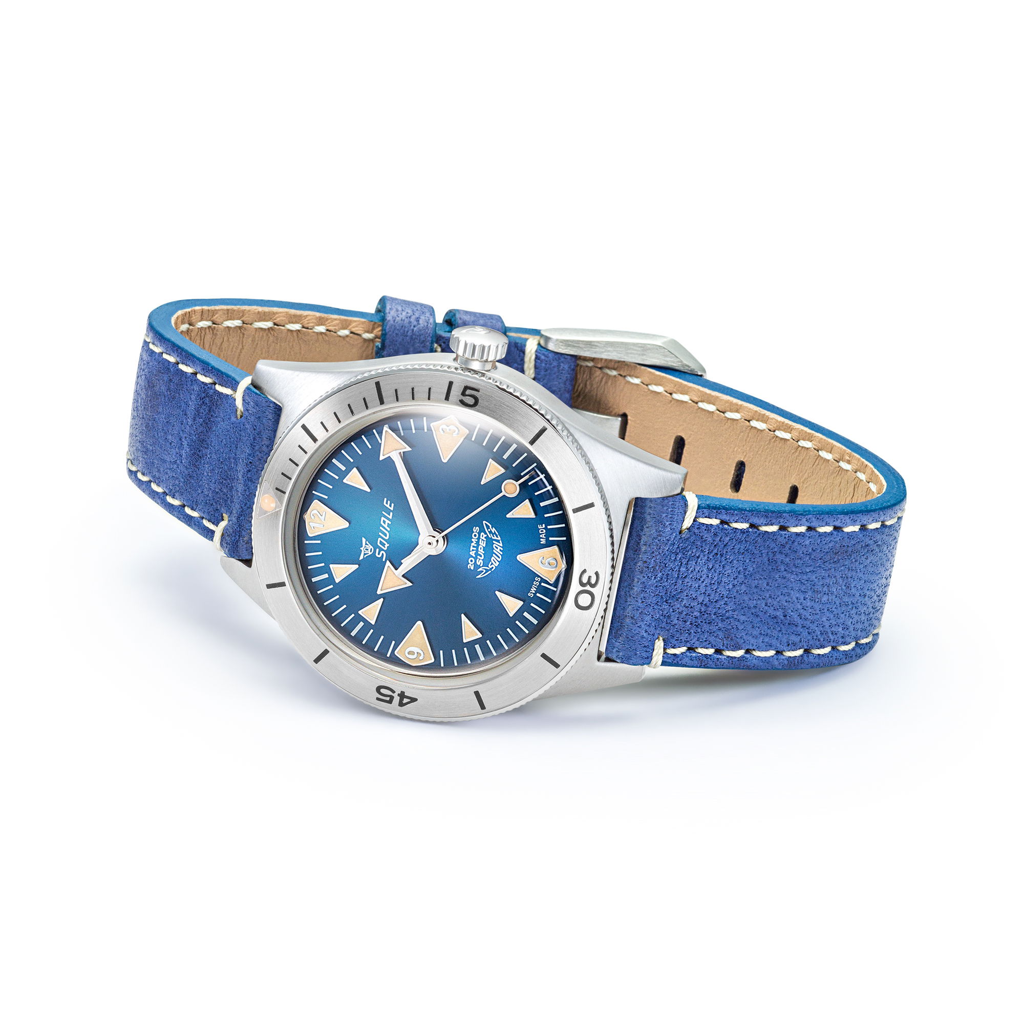 Squale Super-Squale Big Arrows Blue Leather
