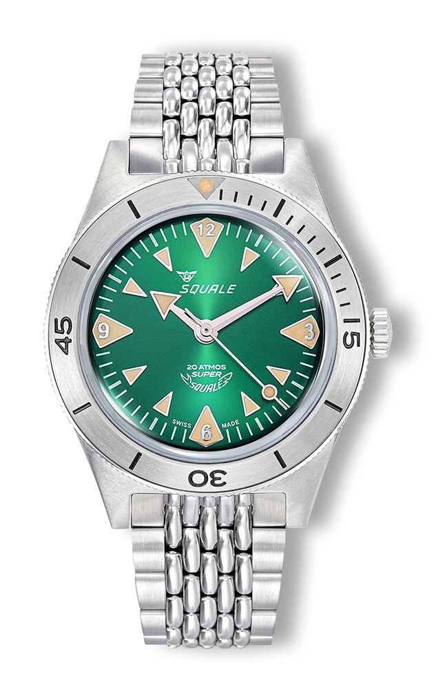 パーツ TA SQUALE 130-52T Squale Super-Squale Big Arrows Green Bracelet – $1,240
