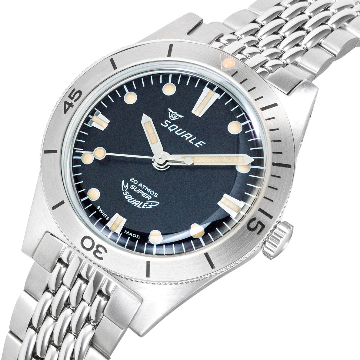 Squale Super-Squale Sunray Black Bracelet