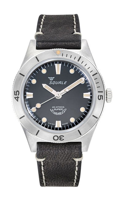 Squale Super-Squale Sunray Black Leather