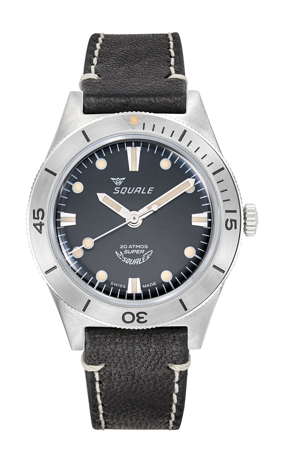 Squale Super-Squale Sunray Black Leather