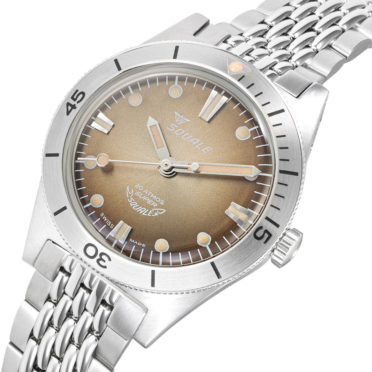 Squale Super-Squale Sunray Brown Bracelet
