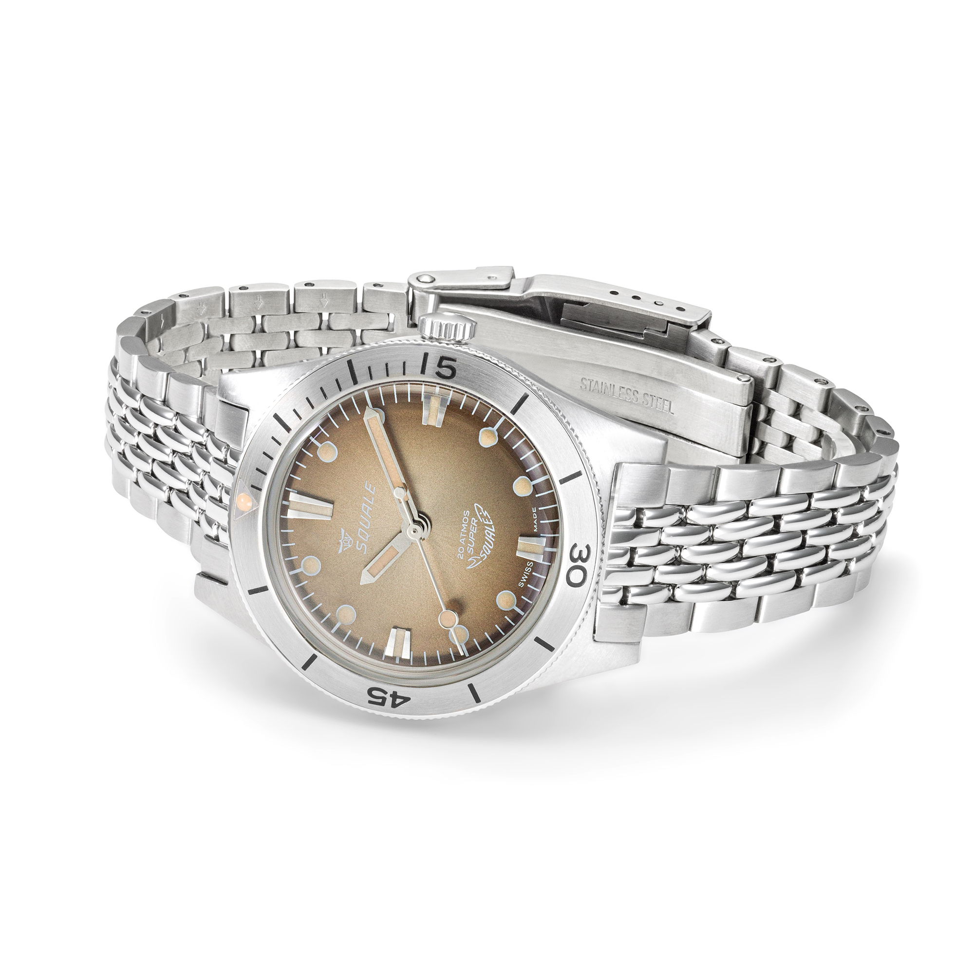 Squale Super-Squale Sunray Brown Bracelet