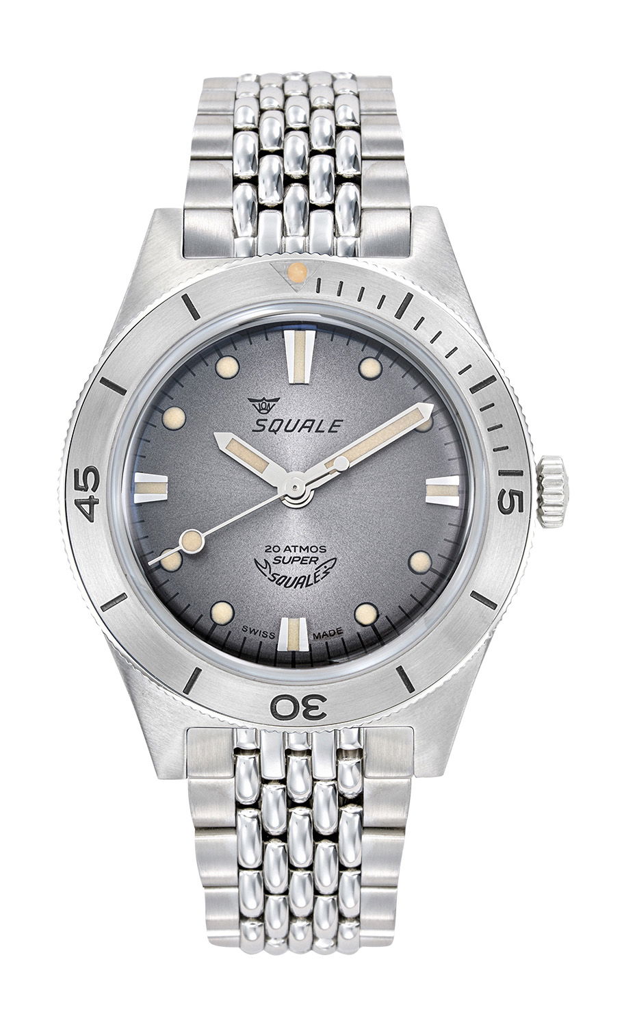 Squale Super-Squale Sunray Grey Bracelet