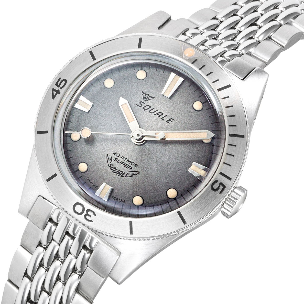 Squale Super-Squale Sunray Grey Bracelet