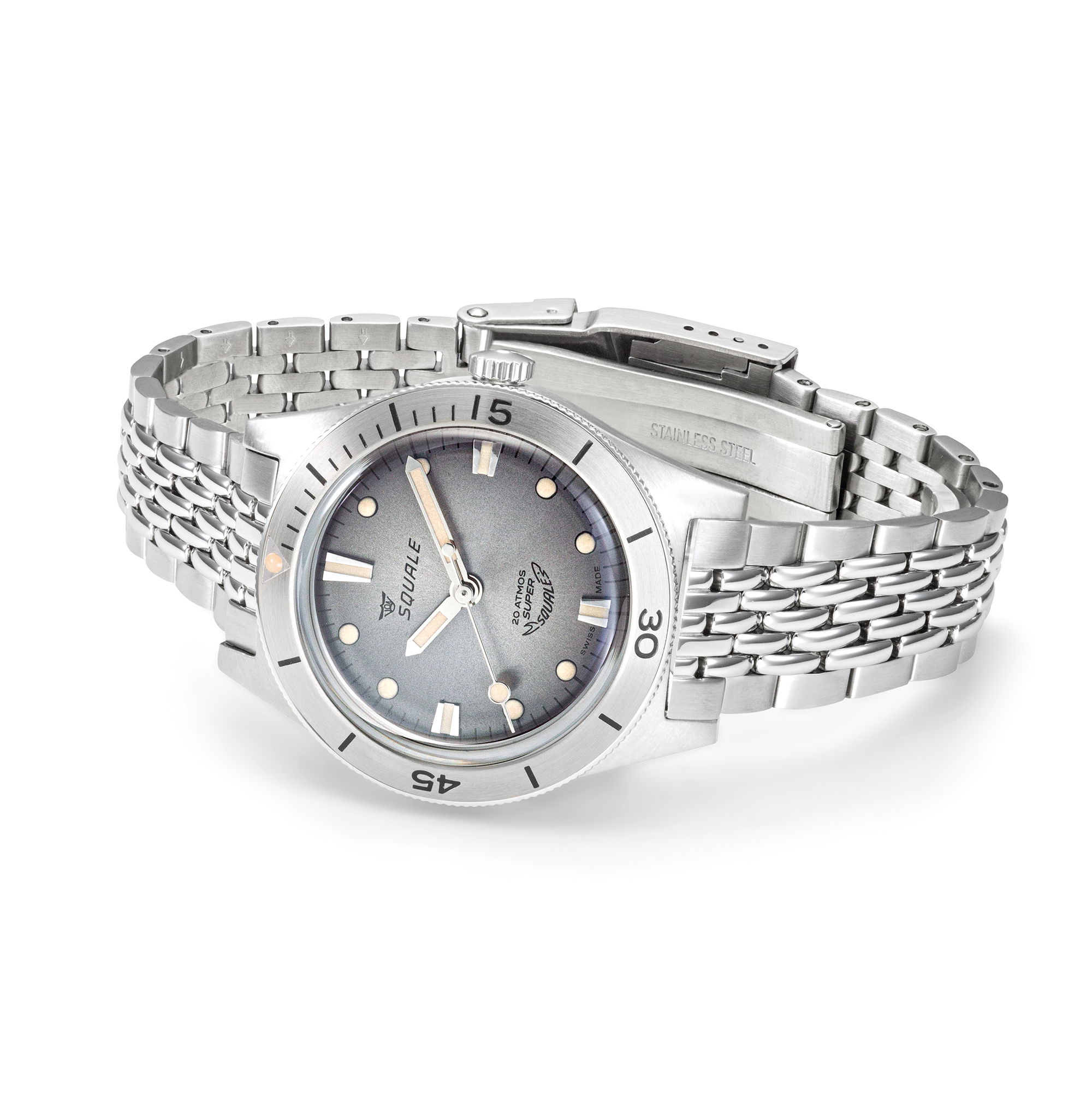 Squale Super-Squale Sunray Grey Bracelet