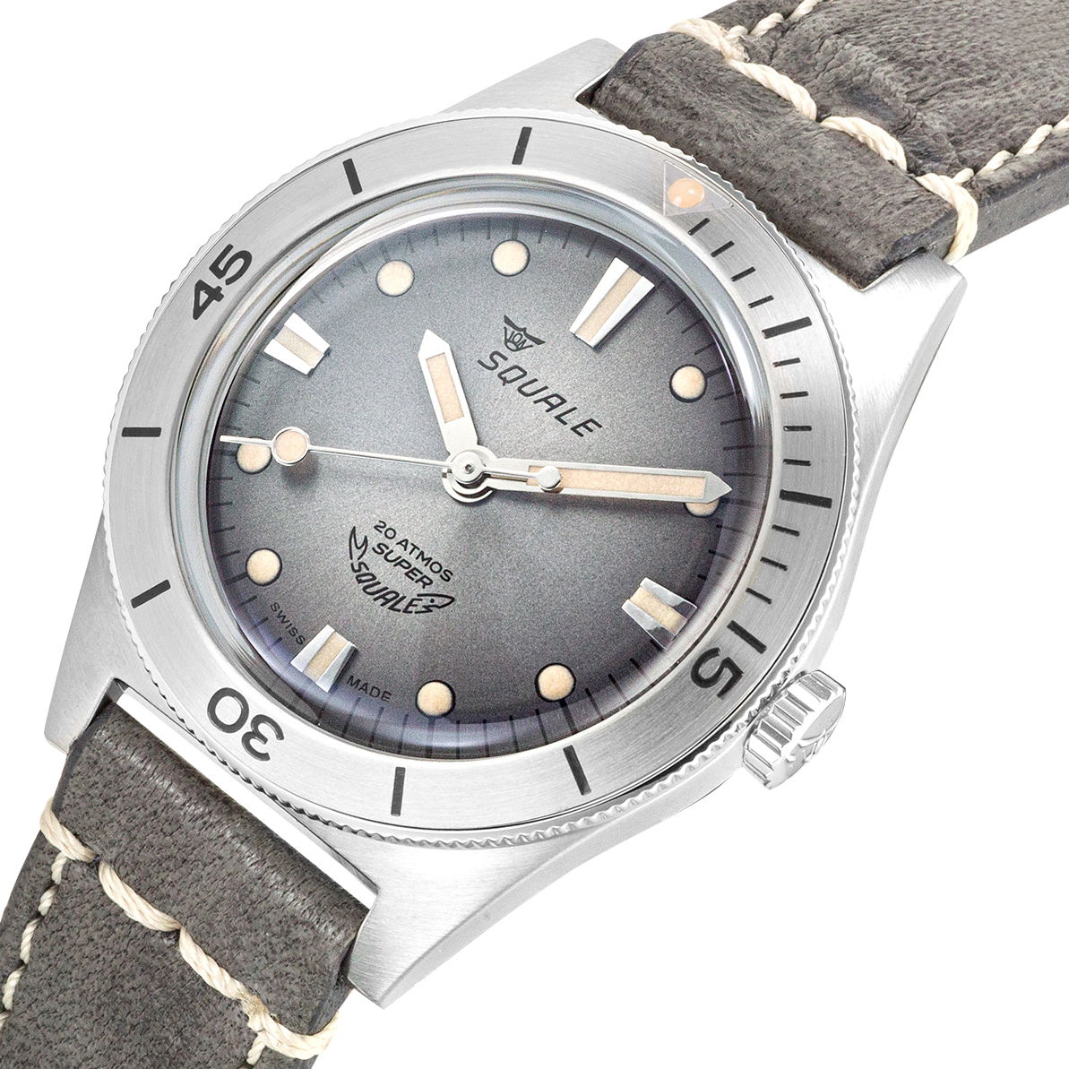 Squale Super-Squale Sunray Grey Leather