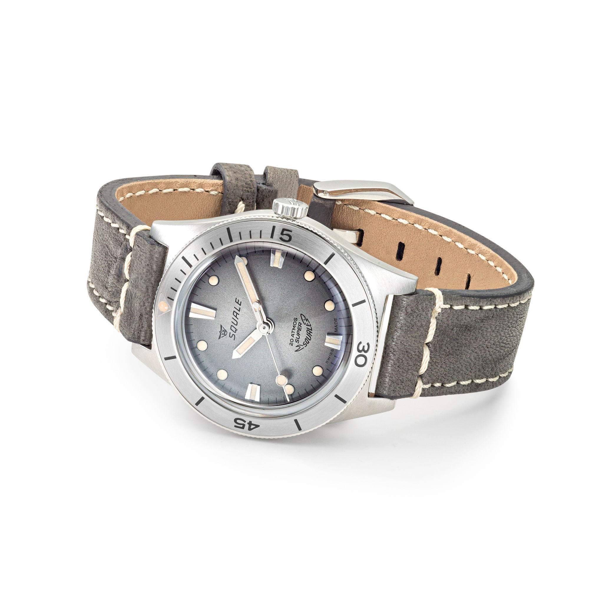 Squale Super-Squale Sunray Grey Leather