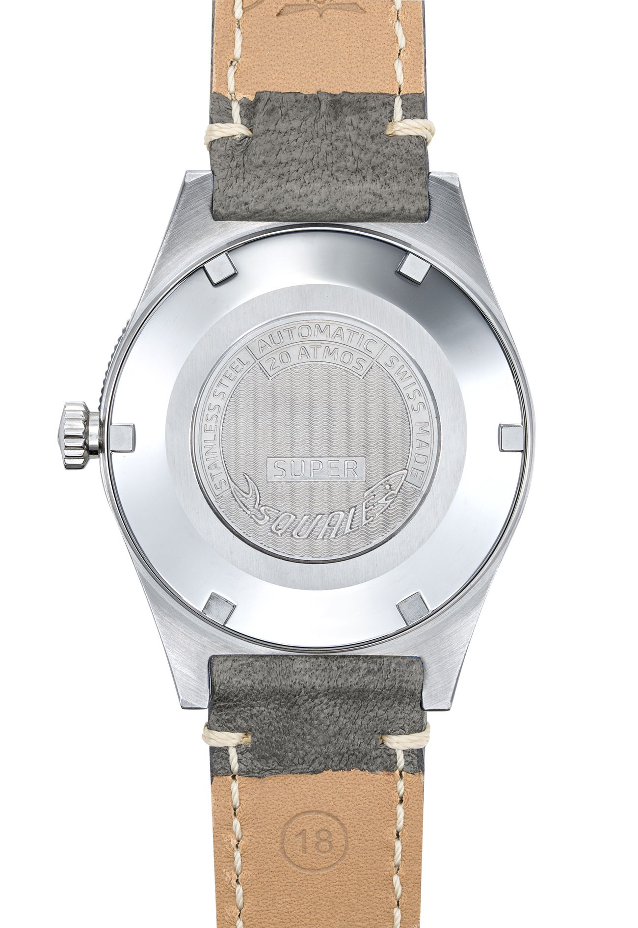 Squale Super-Squale Sunray Grey Leather