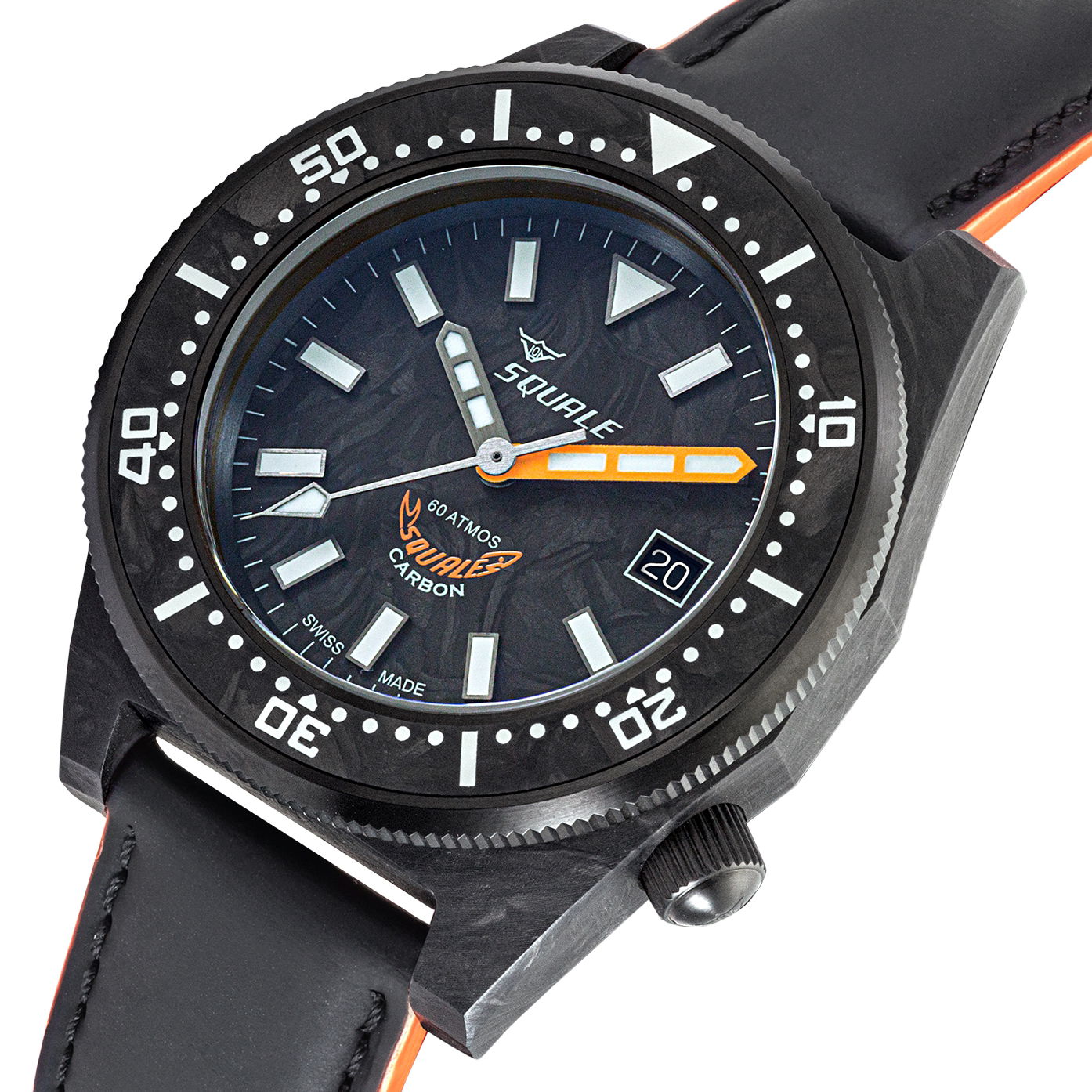 Squale T-183 Forged Carbon Orange