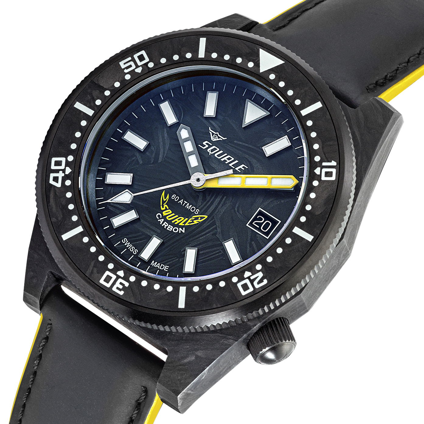 Squale T-183 Forged Carbon Yellow