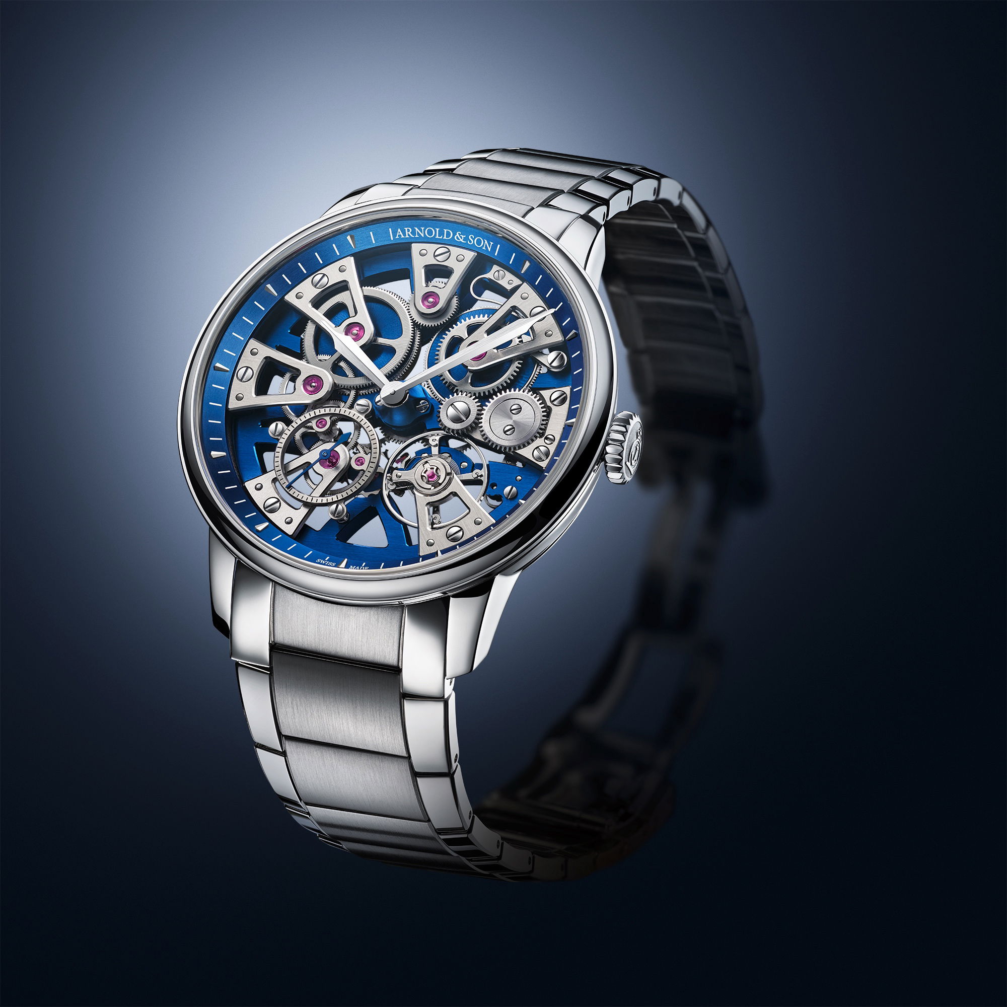 Arnold &amp; Son Nebula 40 Steel Blue