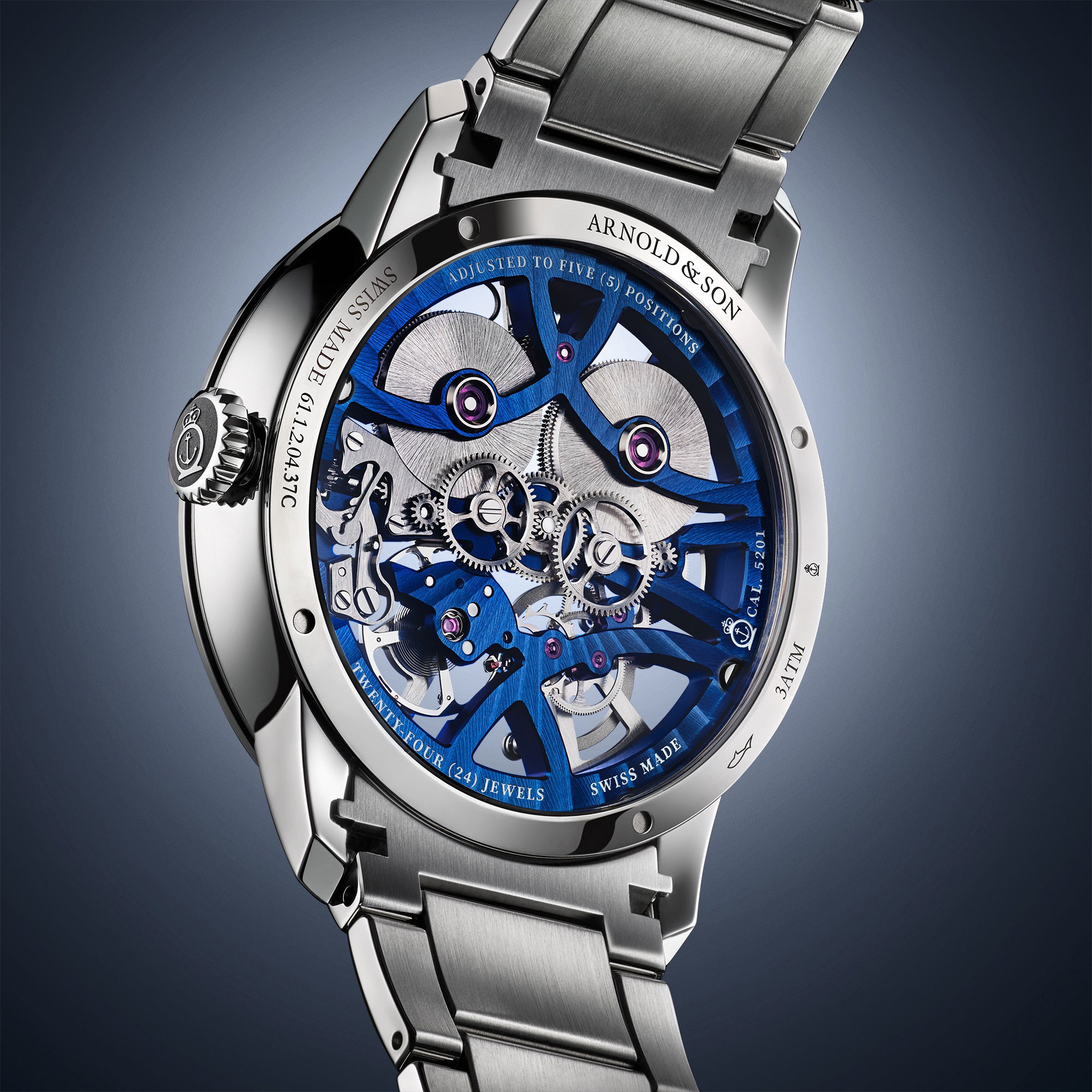 Arnold &amp; Son Nebula 40 Steel Blue