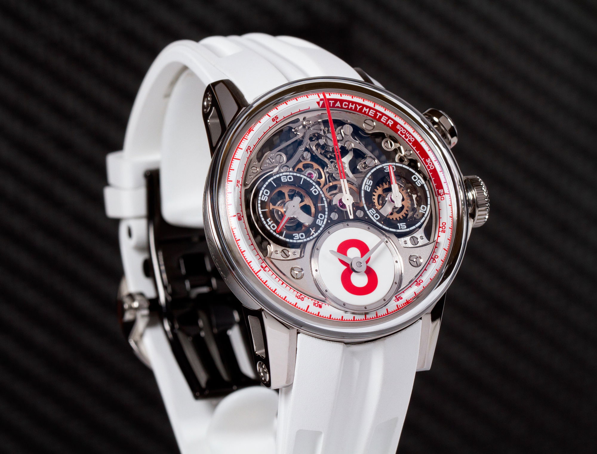 Louis Moinet Time to Race White Fuji