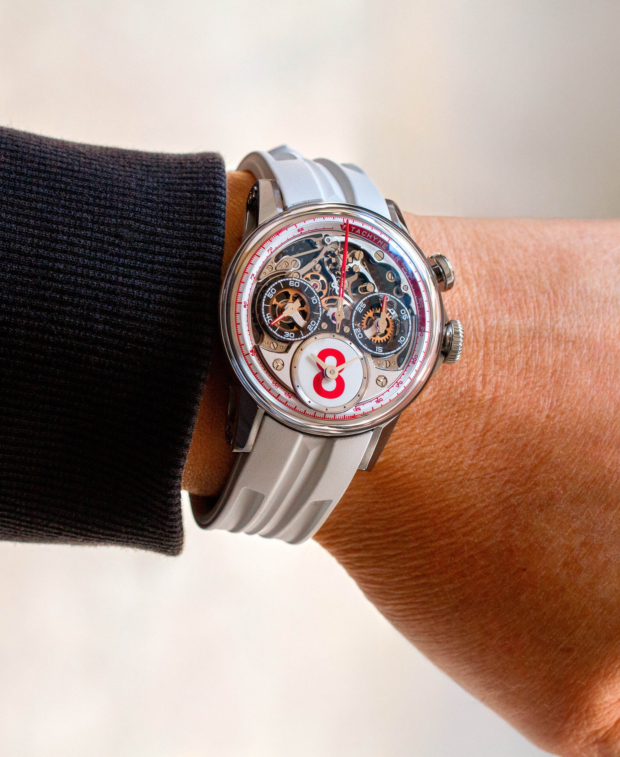 Louis Moinet Time to Race White Fuji