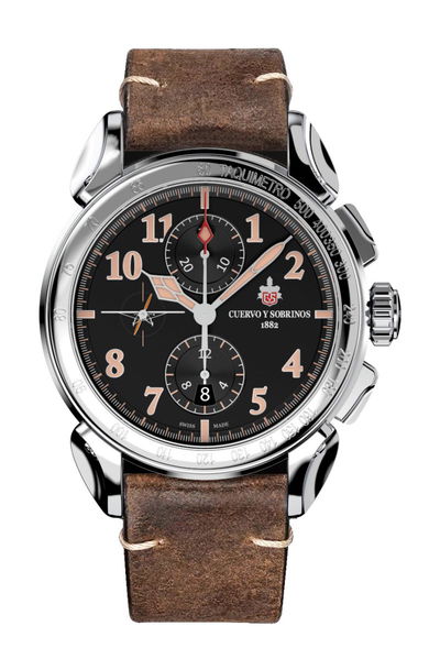 Cuervo y Sobrinos Chronograph Emilio Carranza