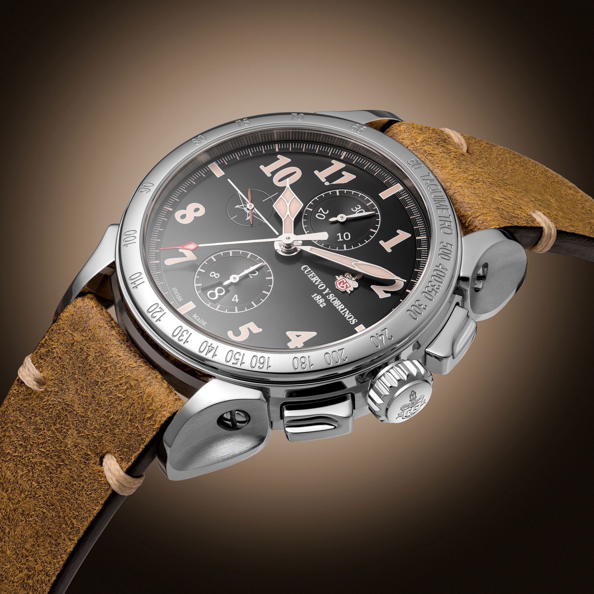 Cuervo y Sobrinos Chronograph Emilio Carranza