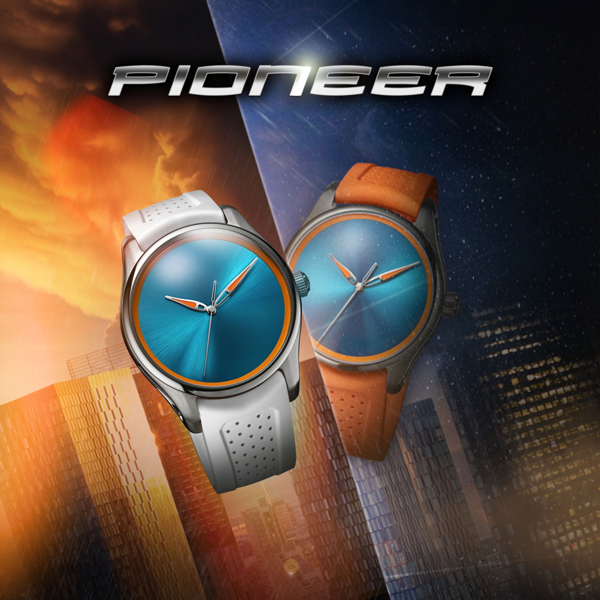 H. Moser &amp; Cie Pioneer Centre Seconds Spiced Aqua