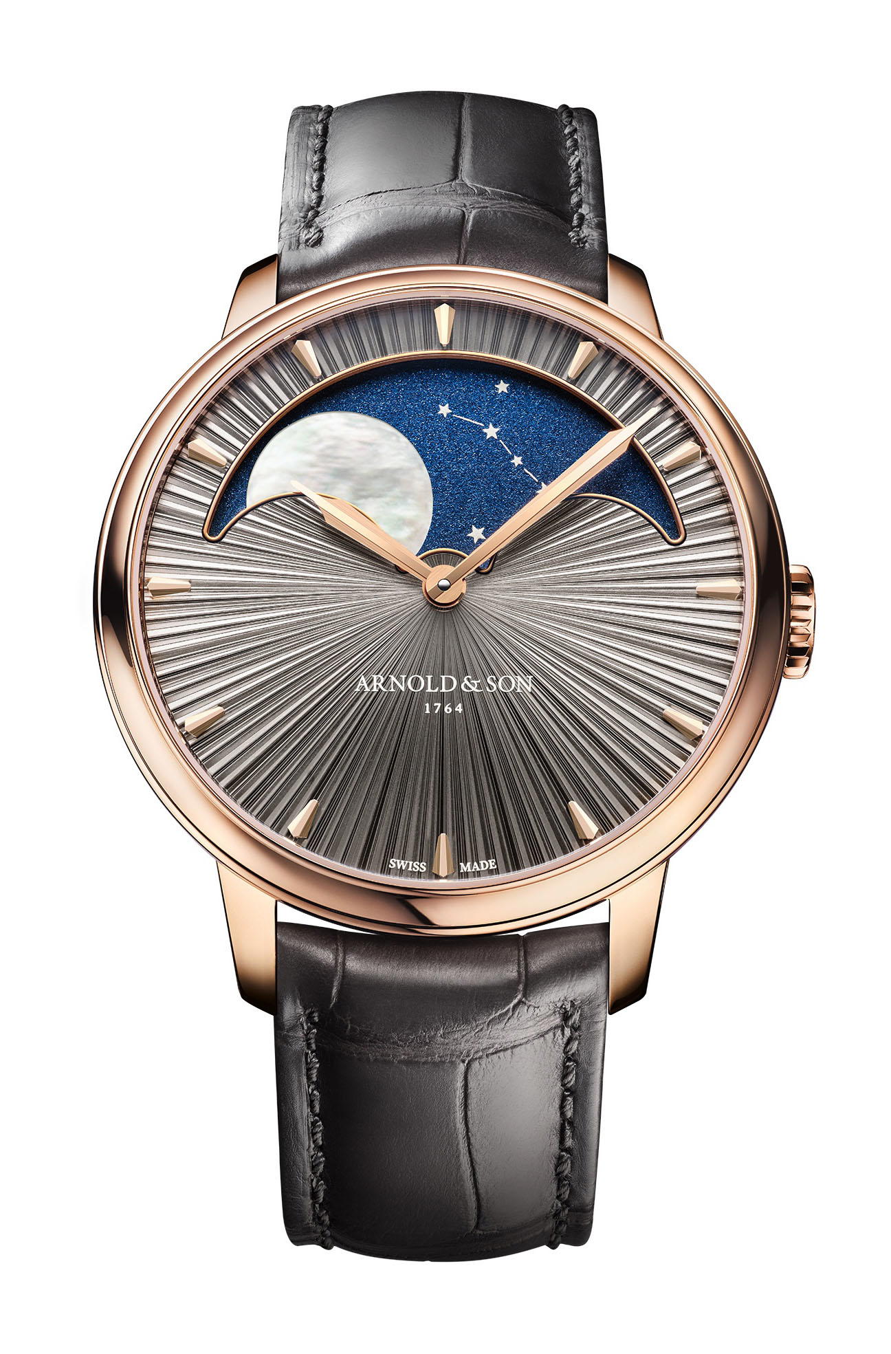 Arnold & Son Perpetual Moon 41.5 Red Gold Cliff Grey Edition