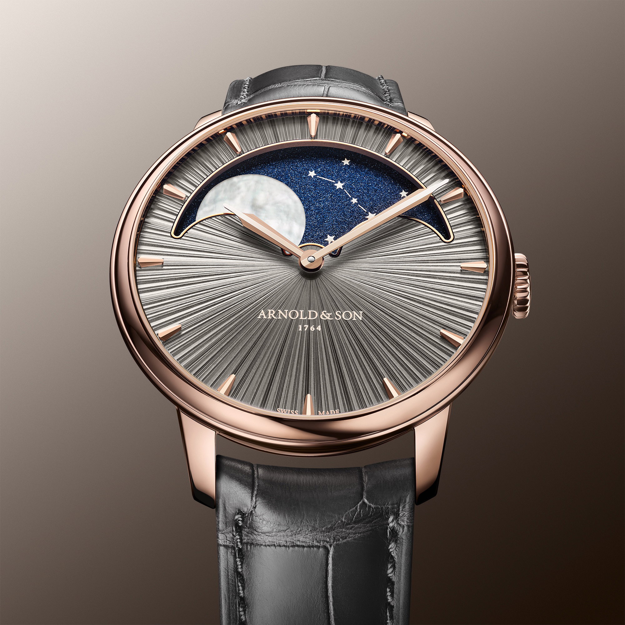 Arnold & Son Perpetual Moon 41.5 Red Gold Cliff Grey Edition