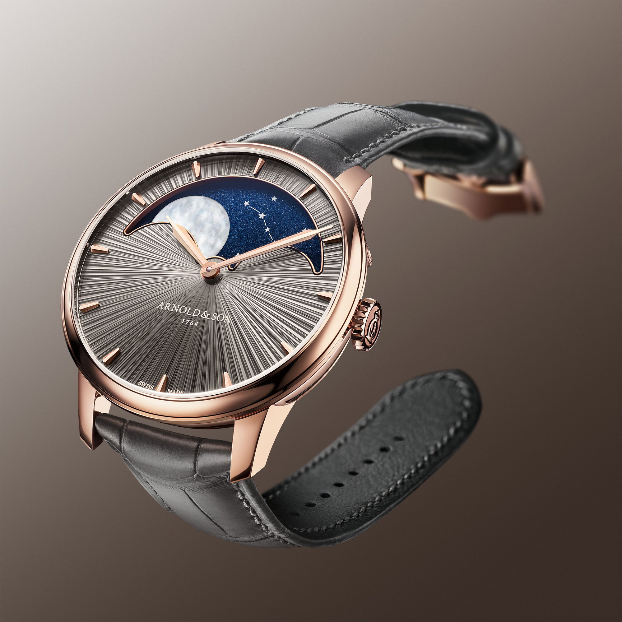 アラン 21st Anniversary Edition ARNOLD & Son Perpetual Moon Obsidian 1GLAR.Z01A.C154A