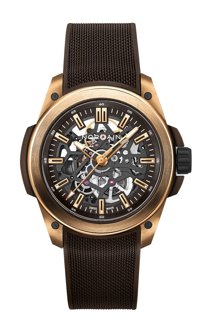 NORQAIN Wild One Skeleton 42 Turquoise – The Watch Pages