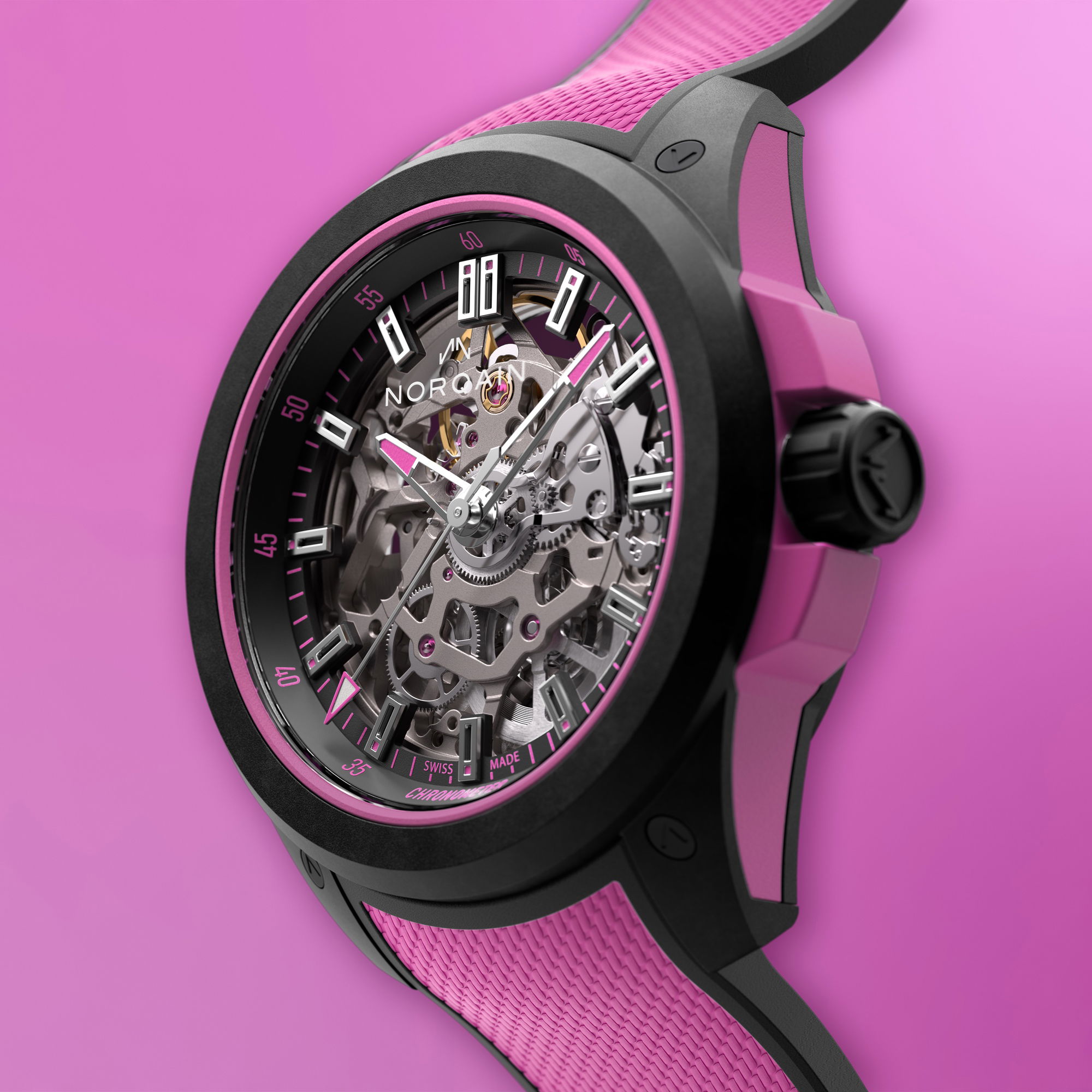 NORQAIN Wild One Skeleton 39 Hyper Pink