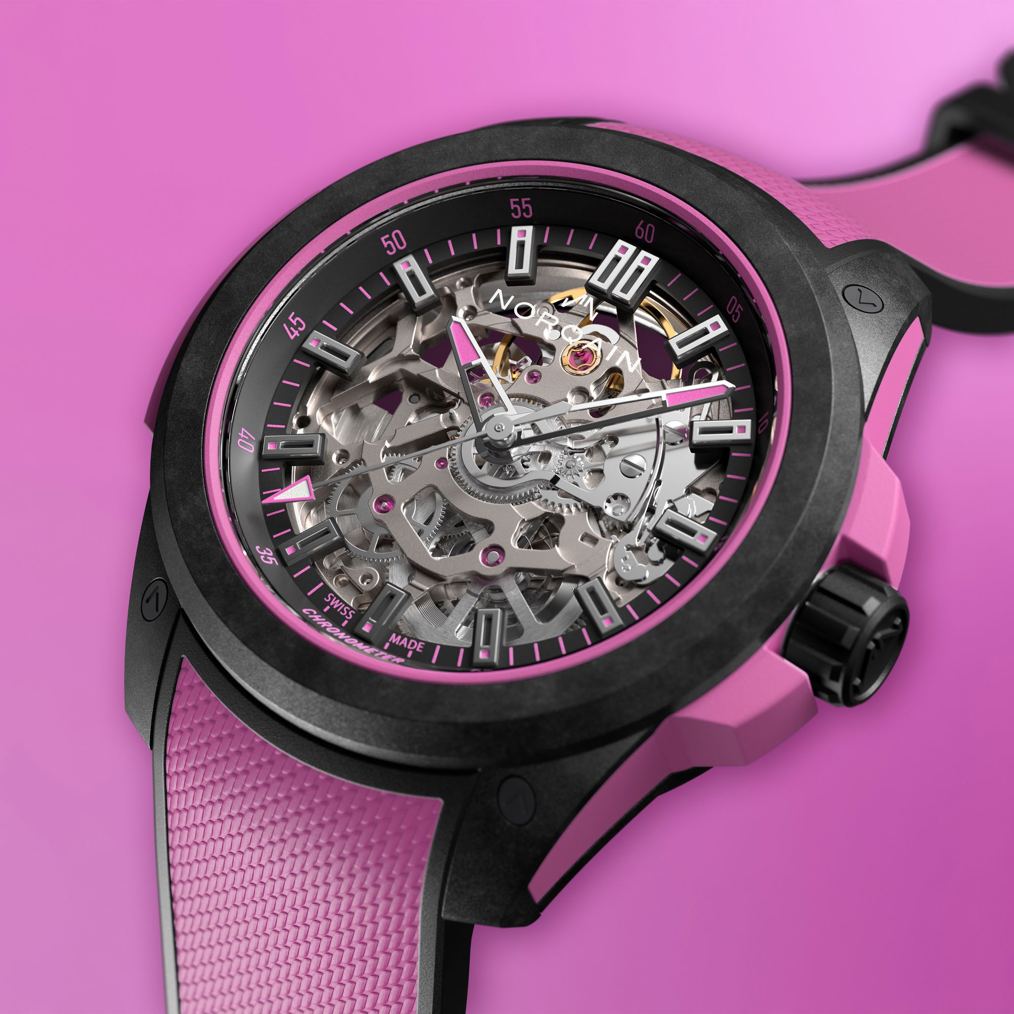 NORQAIN Wild One Skeleton 39 Hyper Pink