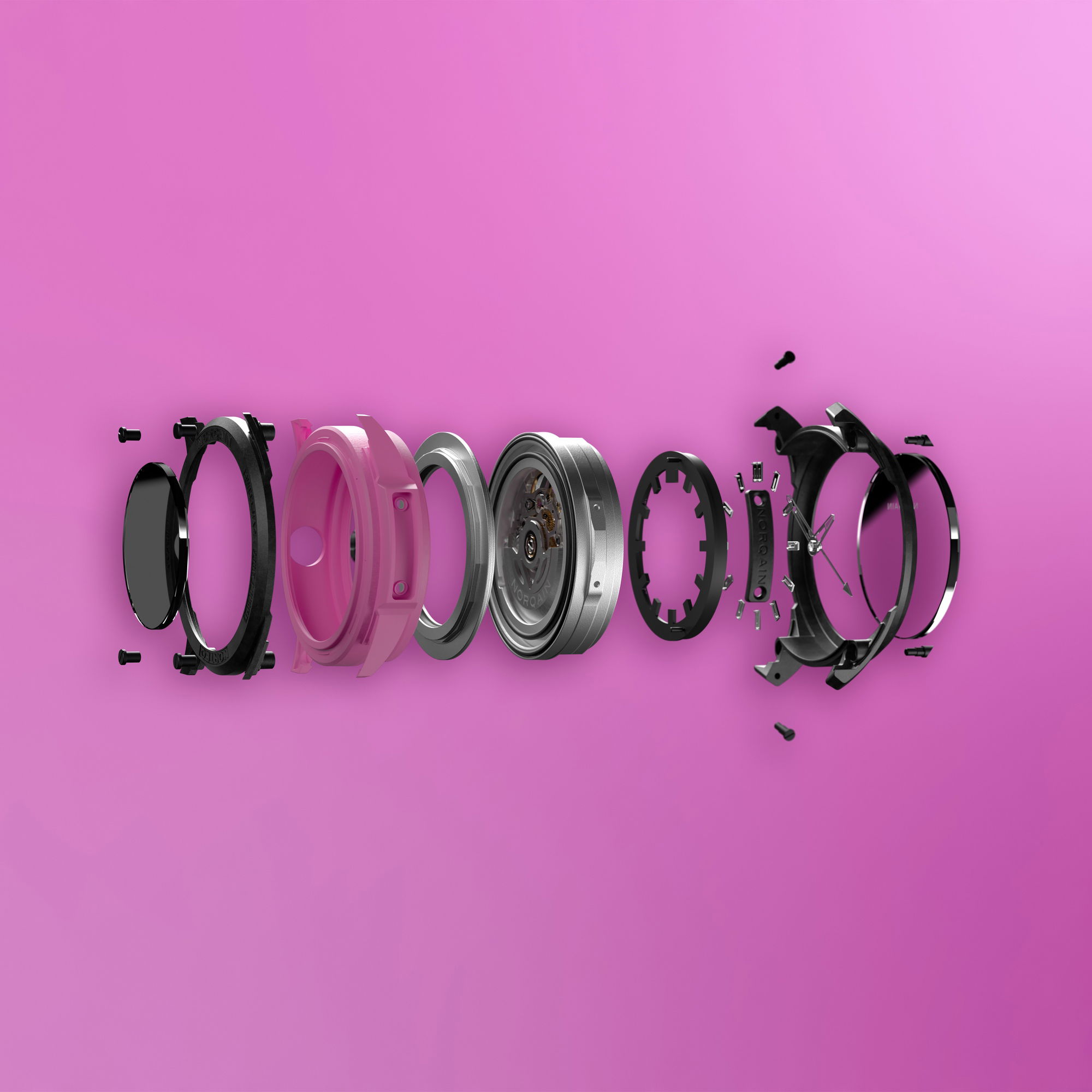 NORQAIN Wild One Skeleton 39 Hyper Pink