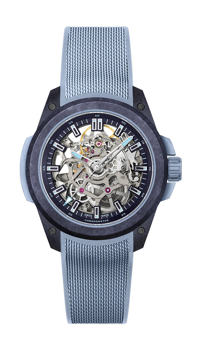 Ridypin 　OCEANICA オセアニカ Wild ONE Skeleton 39mm Sky Blue | NORQAIN Swiss Made Watches