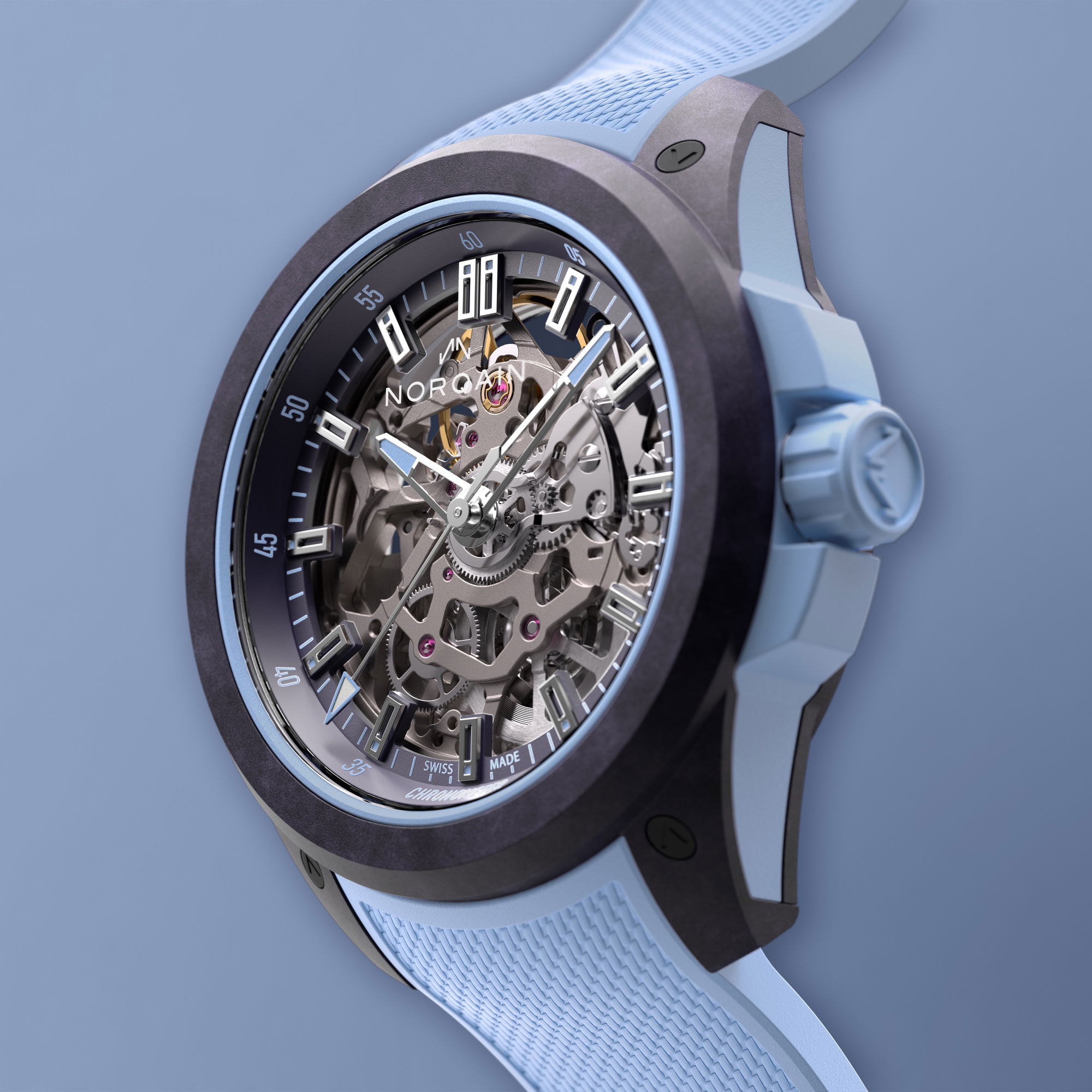 NORQAIN Wild One Skeleton 39 Purple Ice Blue