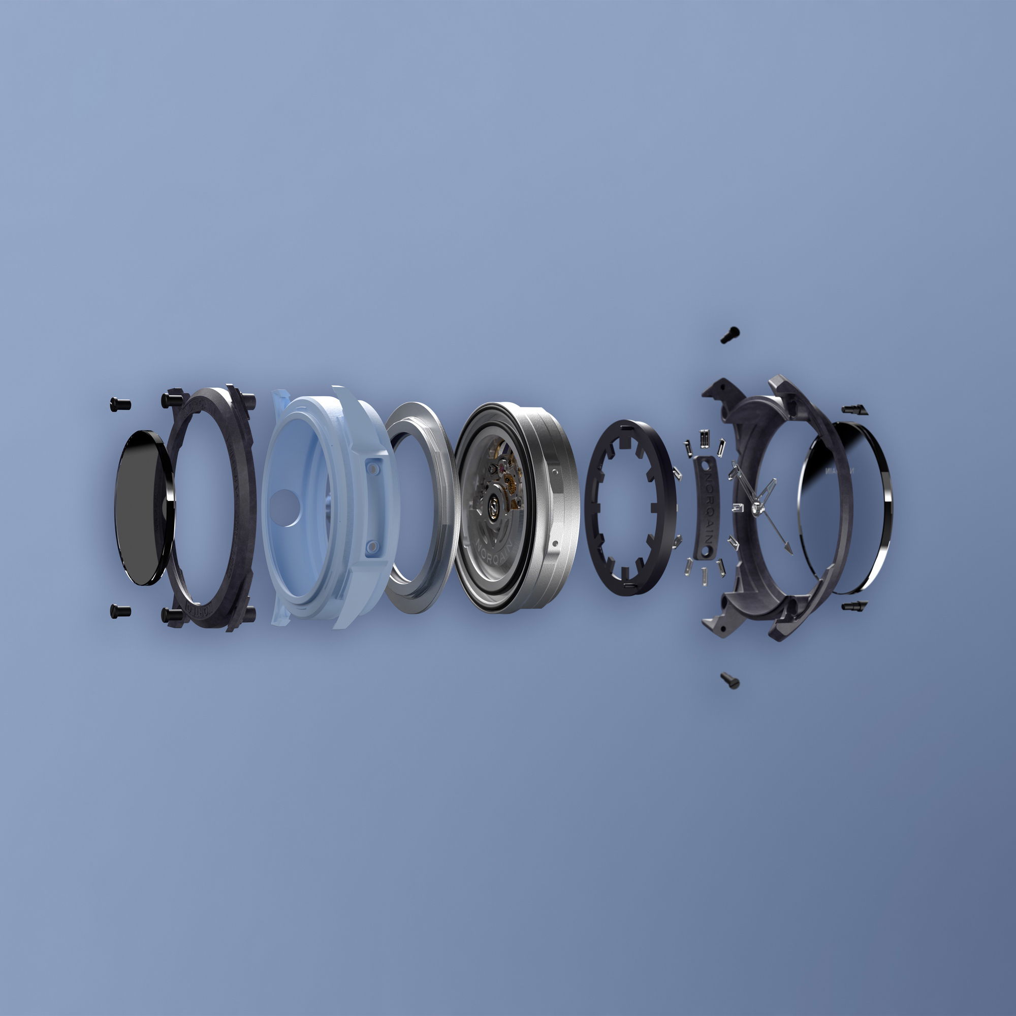 NORQAIN Wild One Skeleton 39 Purple Ice Blue