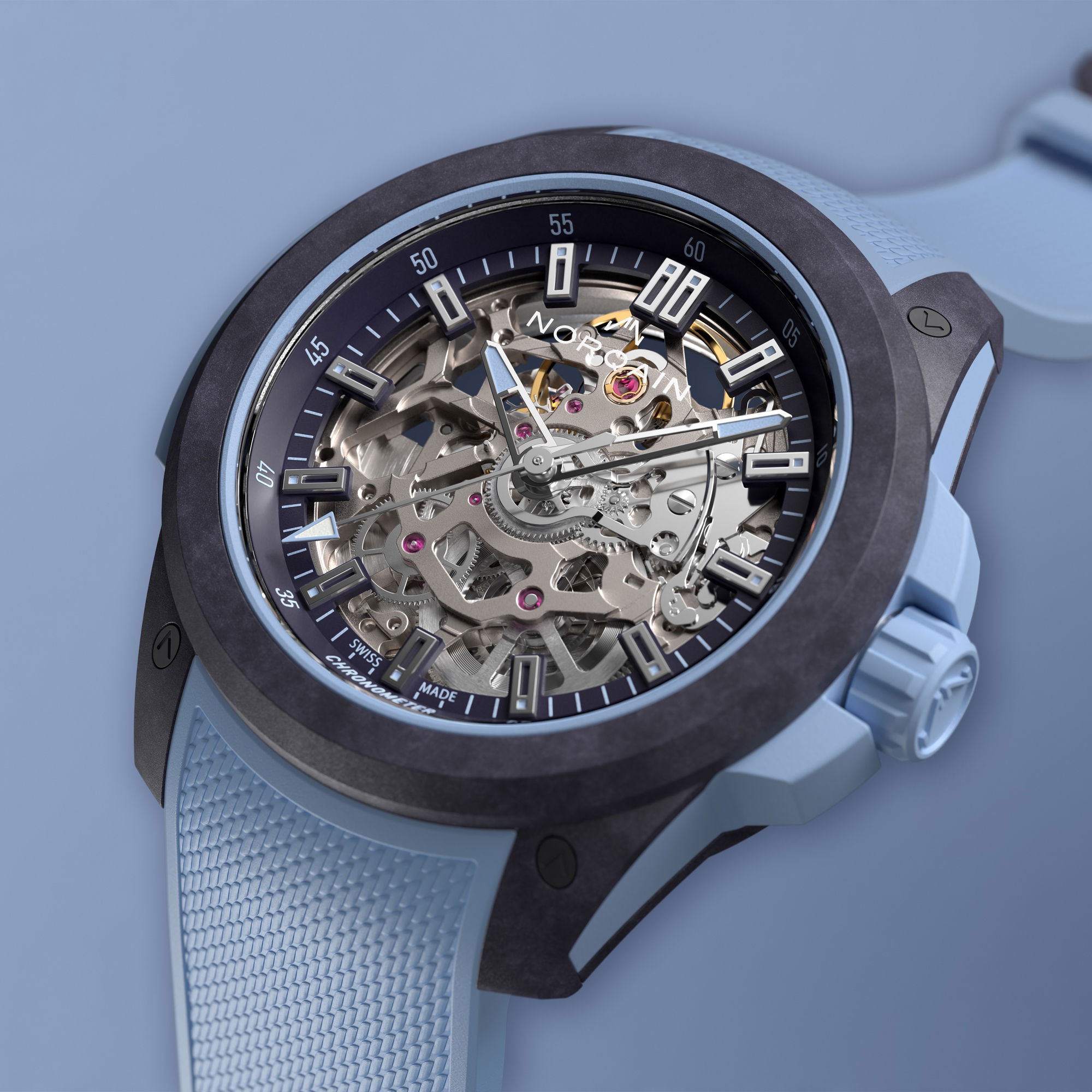 NORQAIN Wild One Skeleton 39 Purple Ice Blue