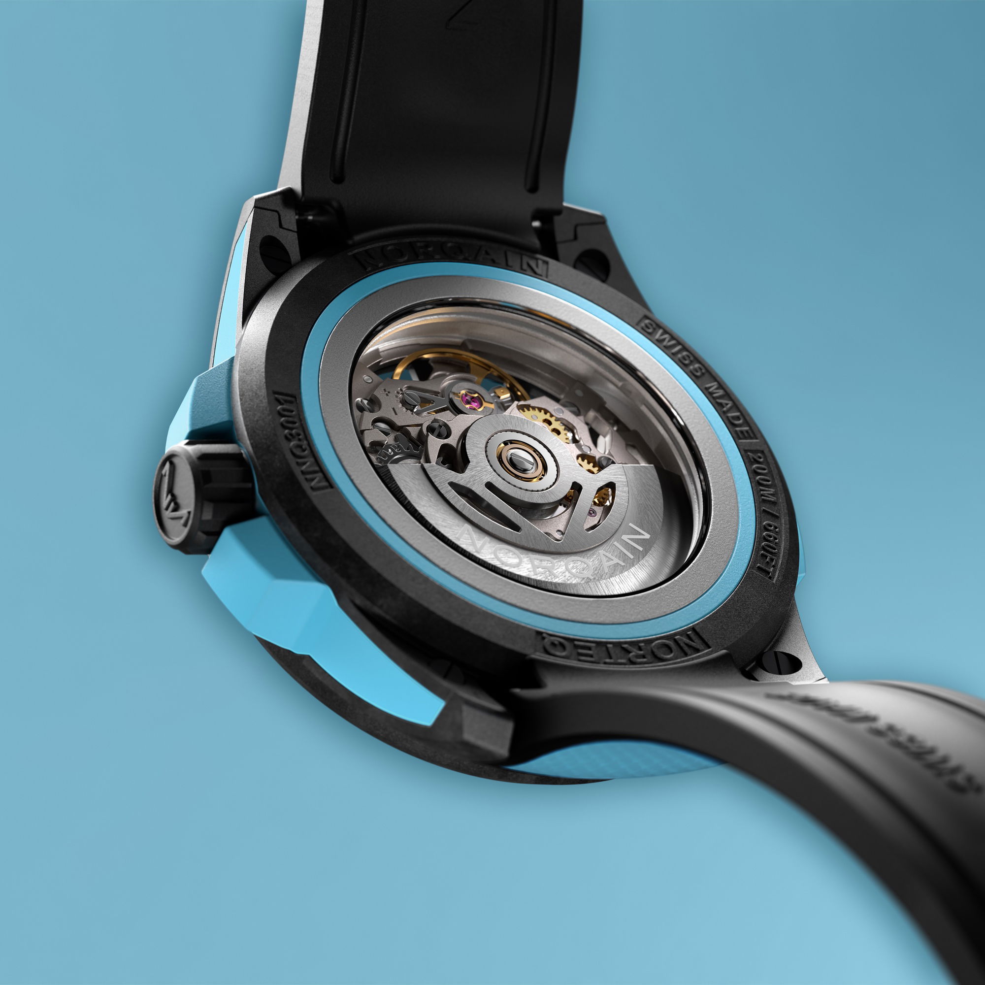 NORQAIN Wild One Skeleton 39 Sky Blue