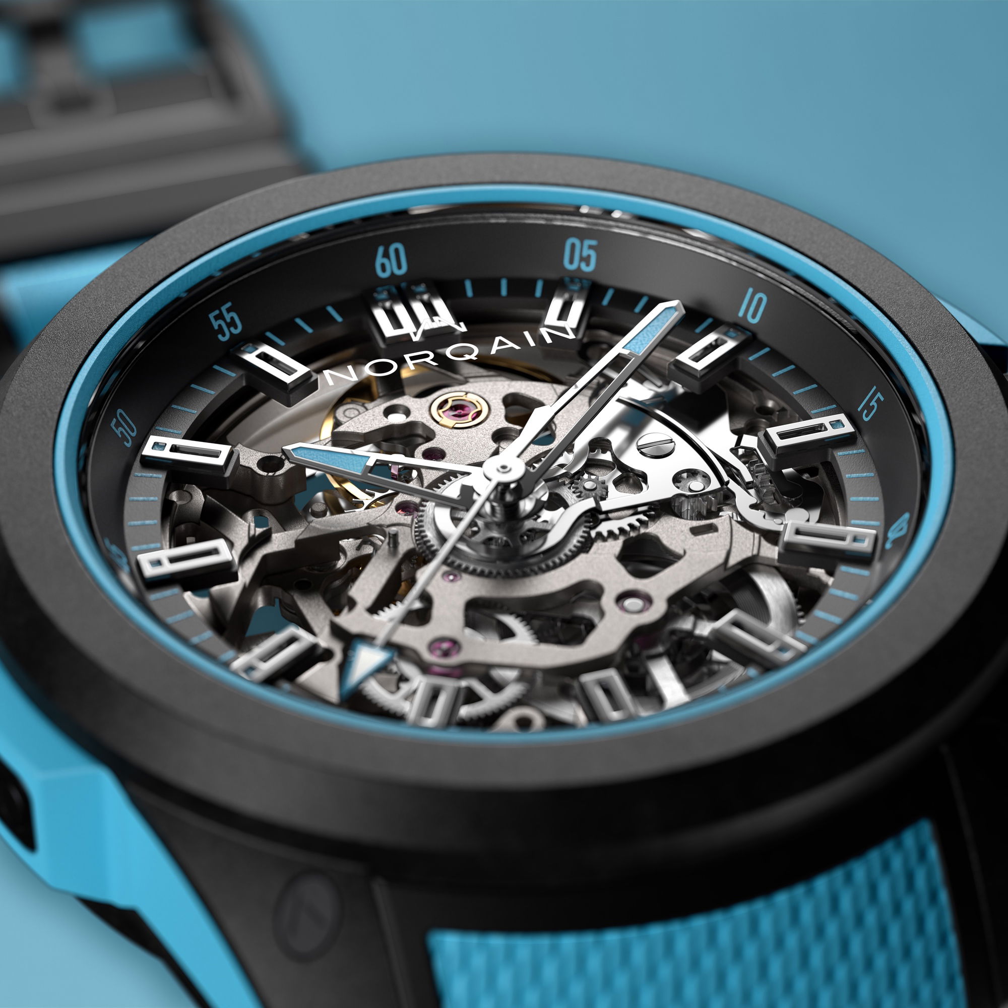 NORQAIN Wild One Skeleton 39 Sky Blue