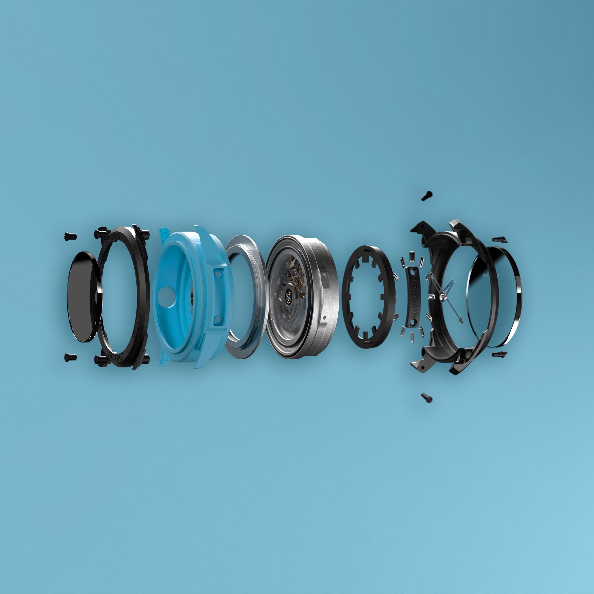 NORQAIN Wild One Skeleton 39 Sky Blue