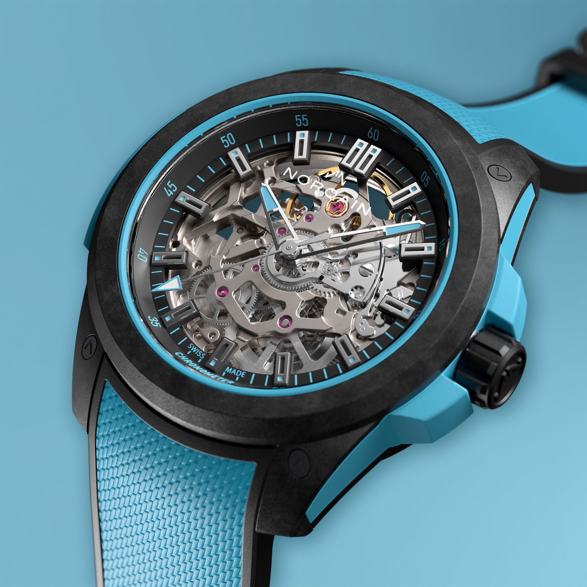 NORQAIN Wild One Skeleton 39 Sky Blue