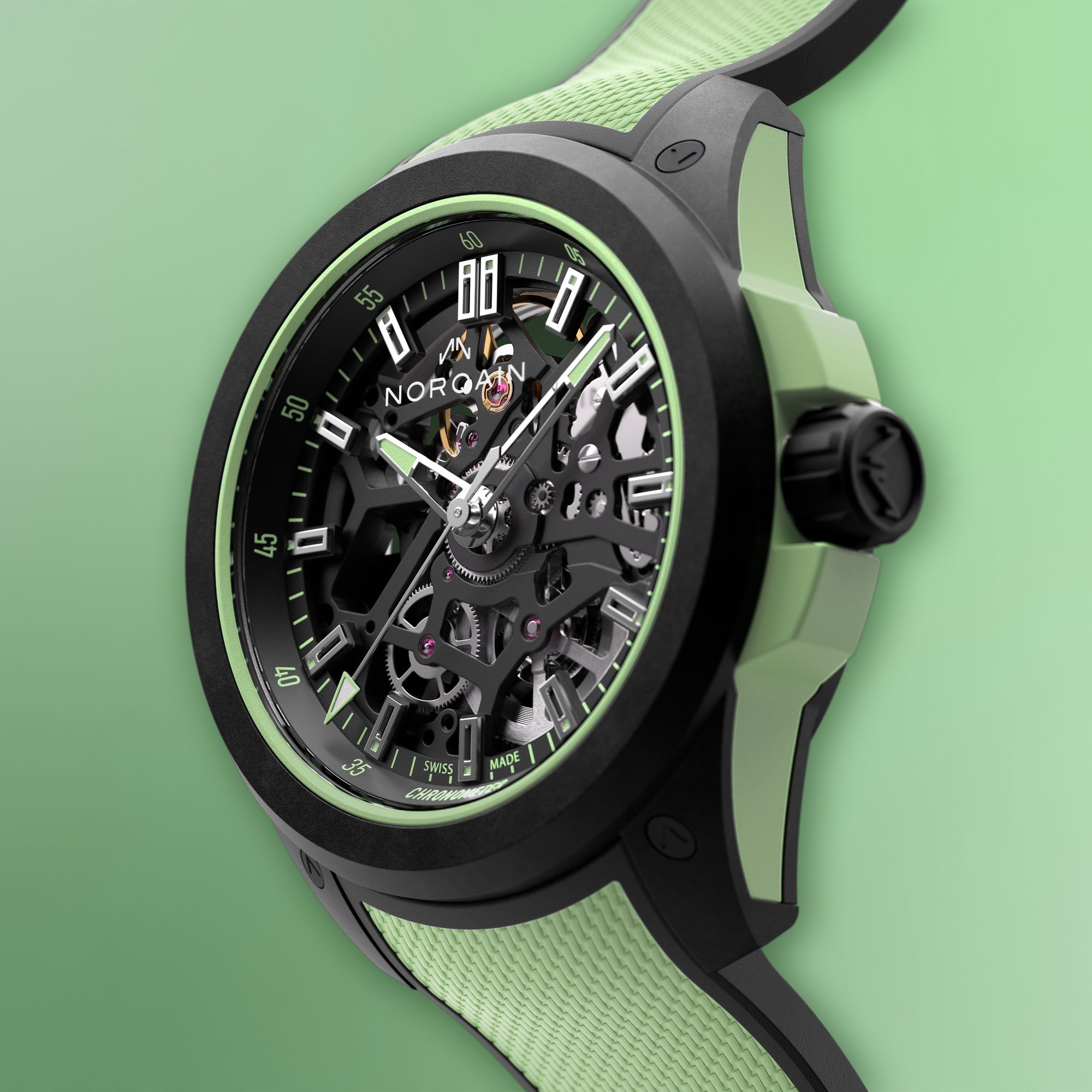 qanuta品 NORQAIN Wild ONE Skeleton NNQ3000QBE2AS/B014 - Ditur
