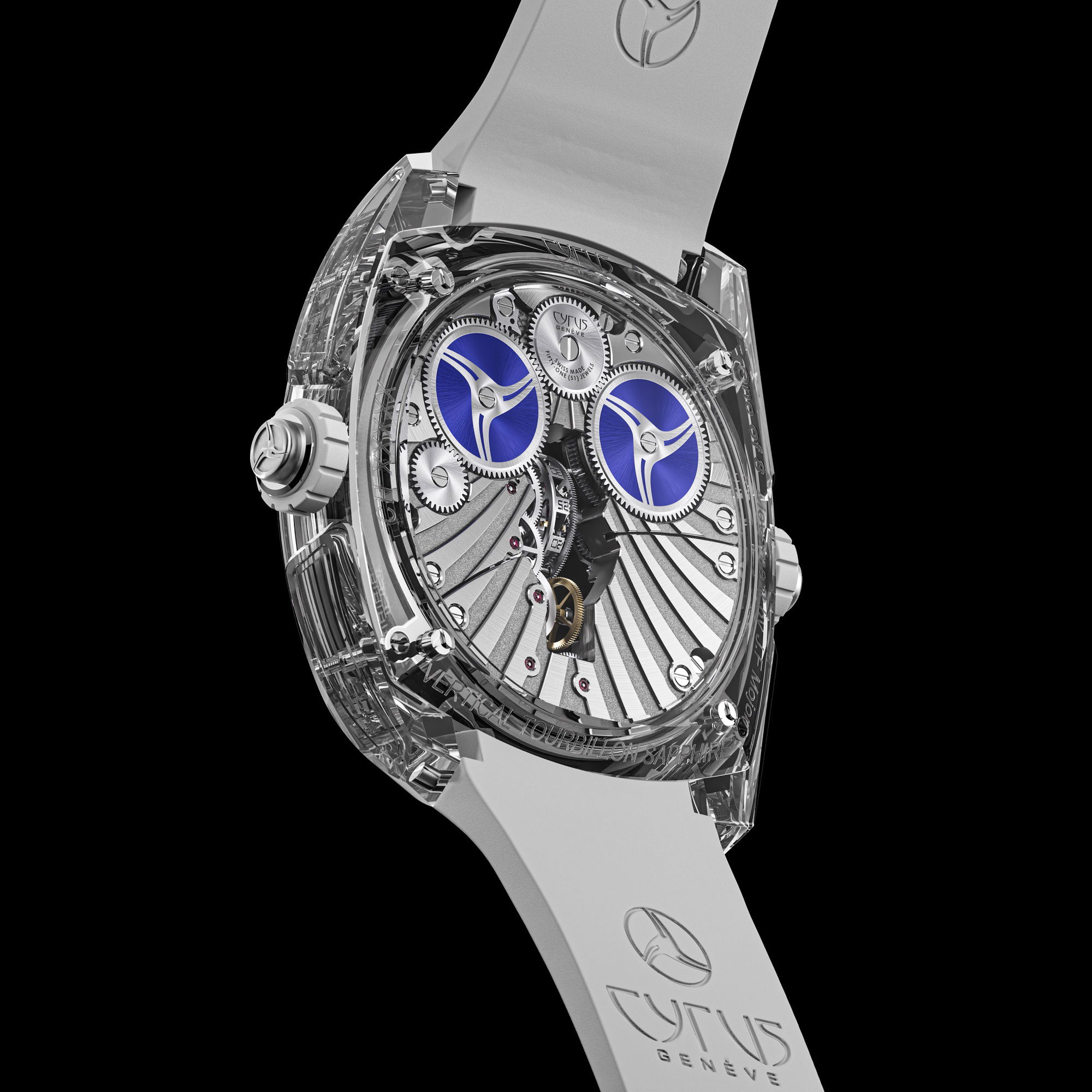 Cyrus Klepcys Vertical Skeleton Tourbillon Sapphire Blue