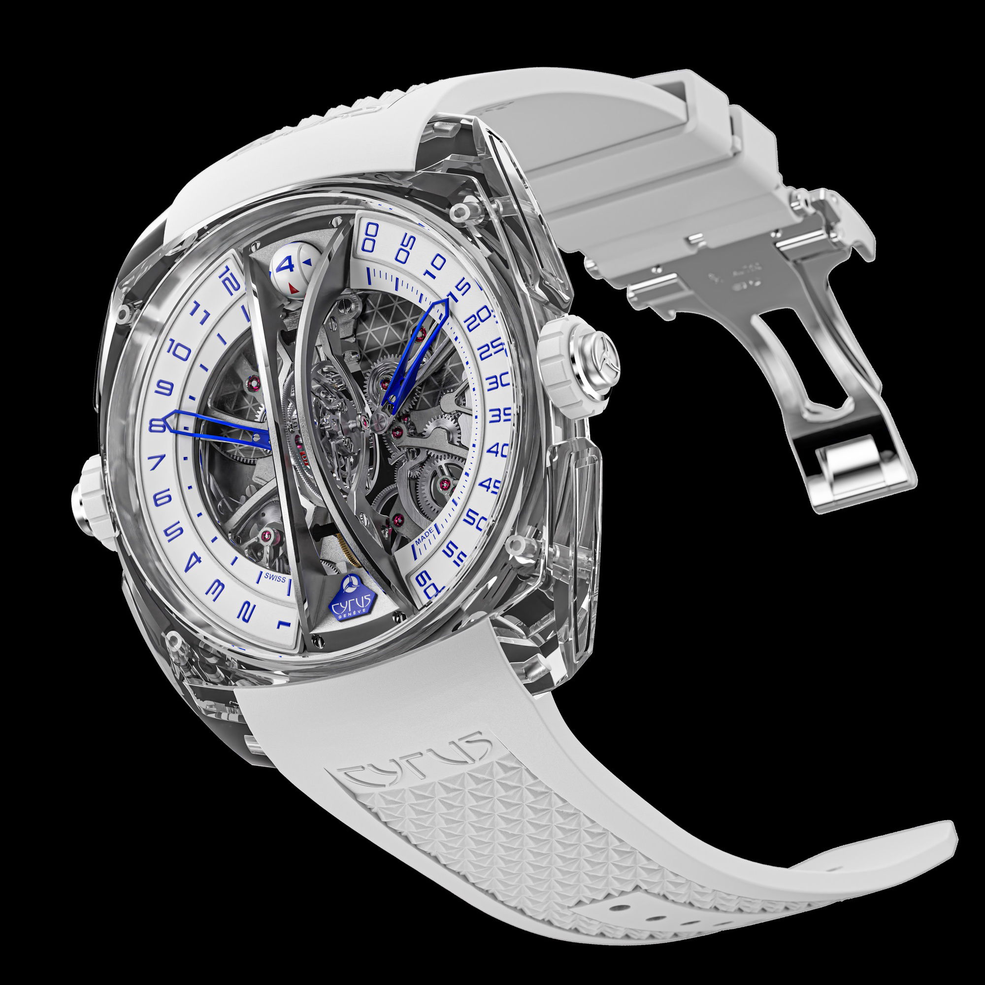 Cyrus Klepcys Vertical Skeleton Tourbillon Sapphire Blue