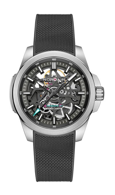 NORQAIN Wild One Skeleton 42 Turquoise – The Watch Pages