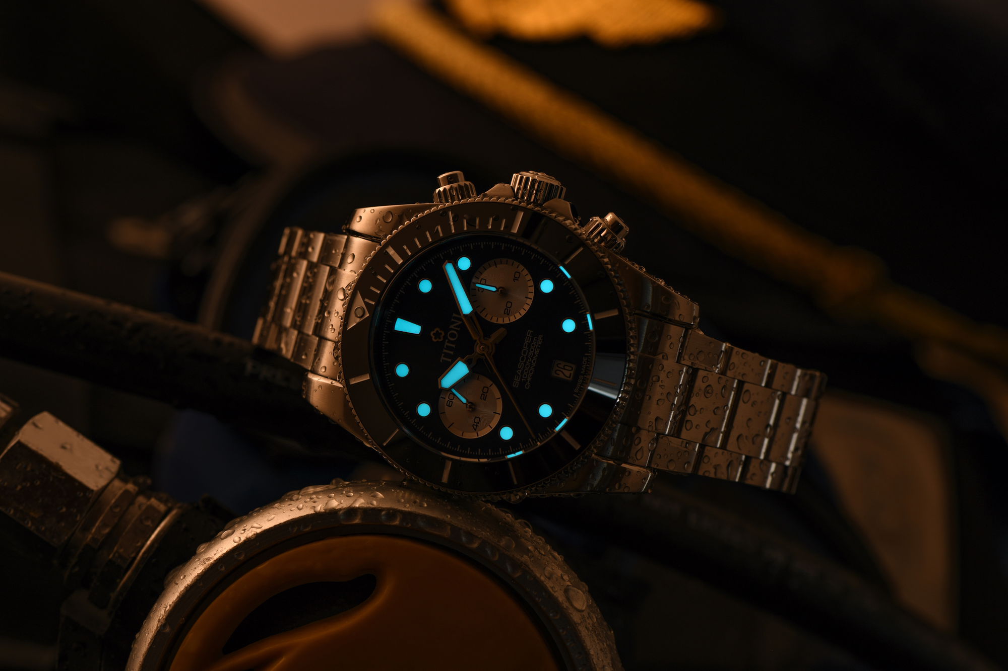 Titoni Seascoper 300 Bi-Compax Chronograph