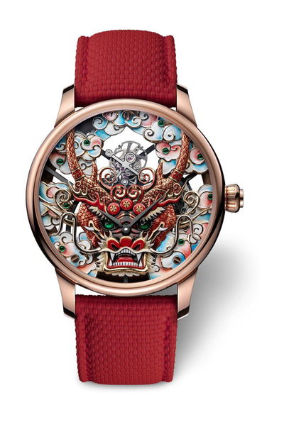 Jaquet Droz Tourbillon Skelet Red Gold Dragon Mask