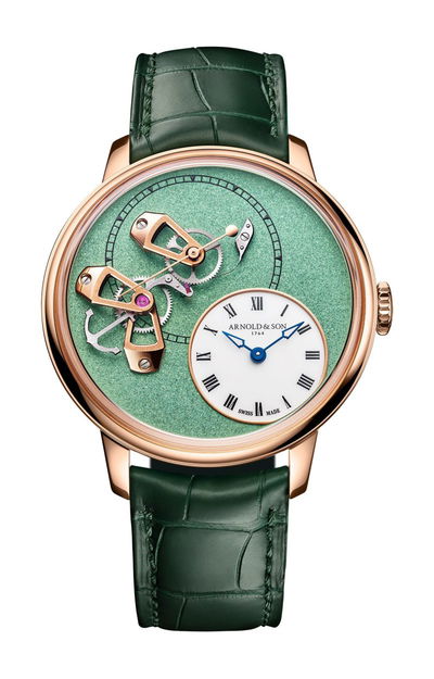 Arnold &amp; Son DSTB 42 Red Gold Mint Green