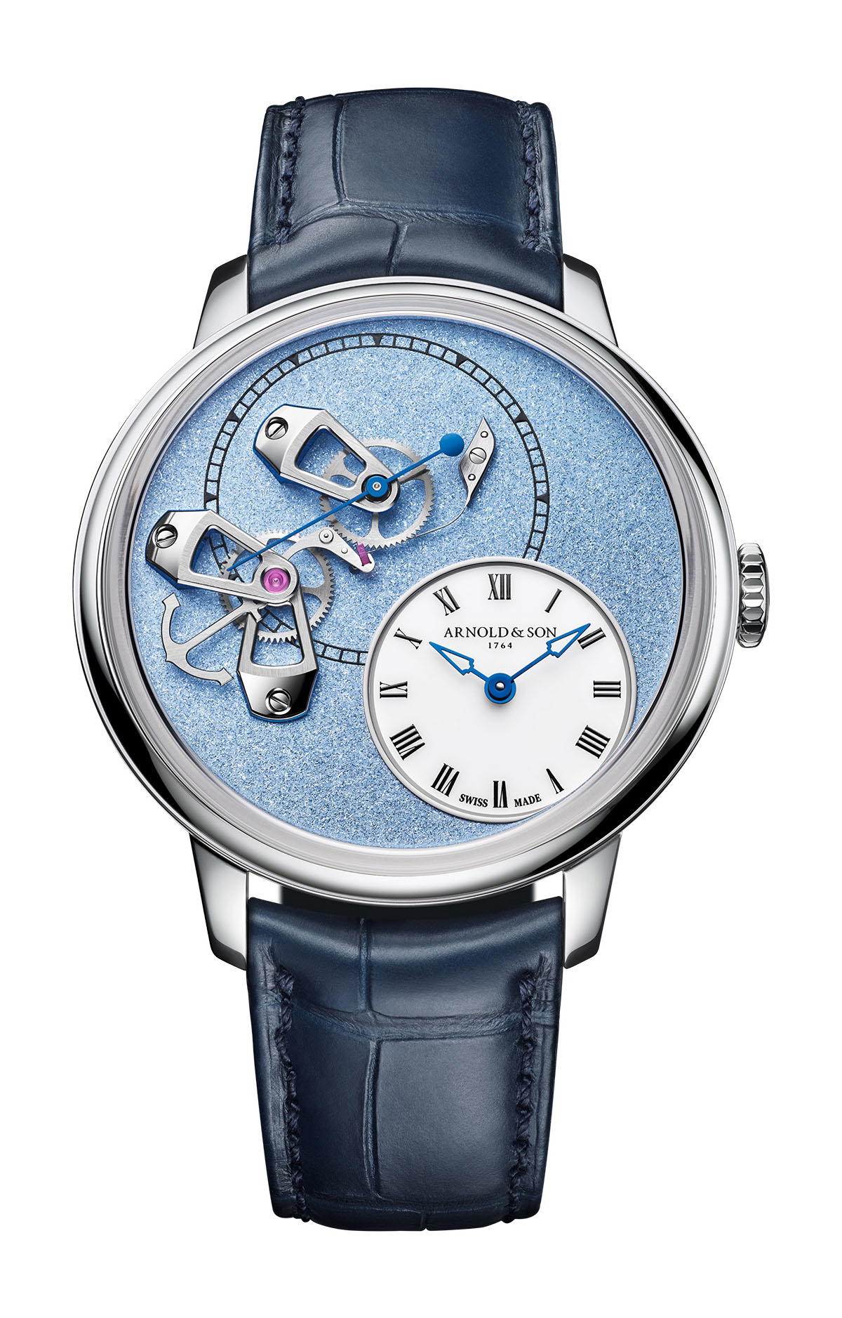 Arnold & Son DSTB 42 Platinum Ascot Blue