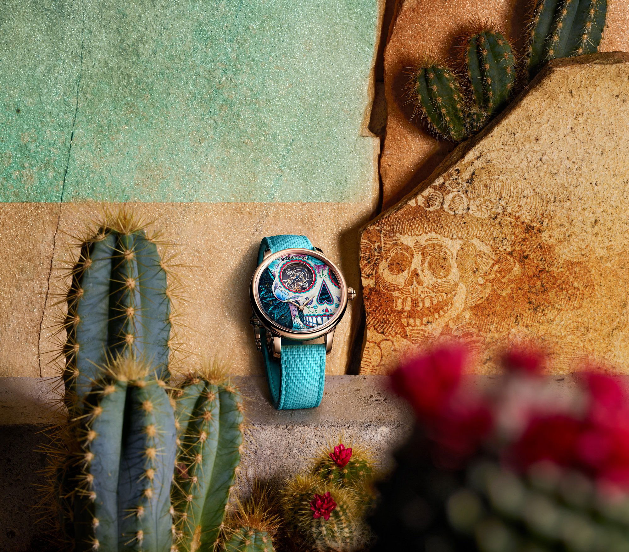 Jaquet Droz Tourbillon Skelet Red Gold Catarina Skull